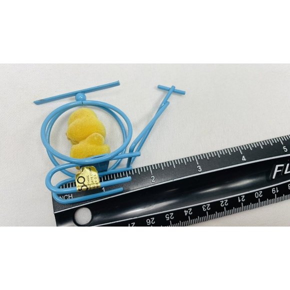 Lot of 3 Vintage Enesco Miniature Summer Chicks - Flocked Baby Duck Set - Picture 14 of 14